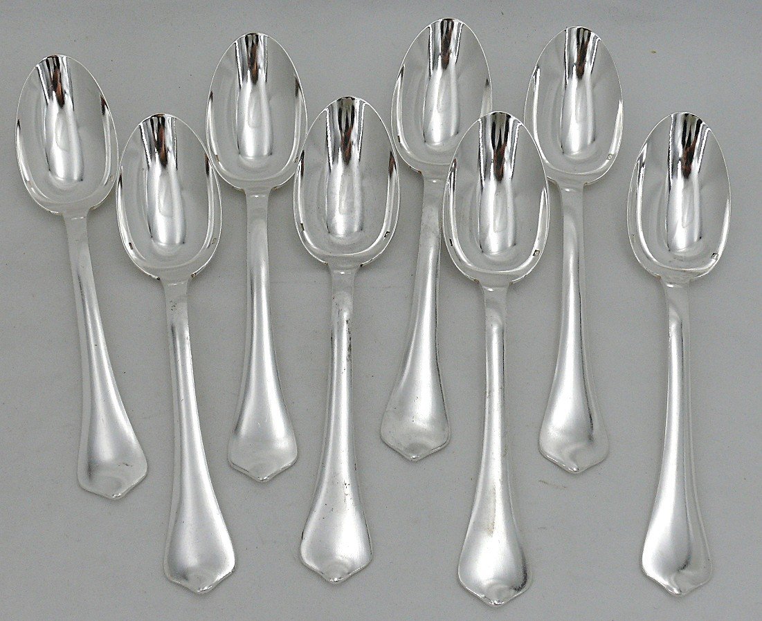 Ravinet d'Enfert Brantôme, 32-piece Cutlery Set With Knives, For 8 People, In Silver Metal.-photo-1