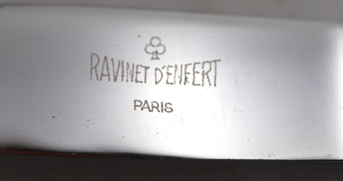 Ravinet d'Enfert Brantôme, 32-piece Cutlery Set With Knives, For 8 People, In Silver Metal.-photo-4