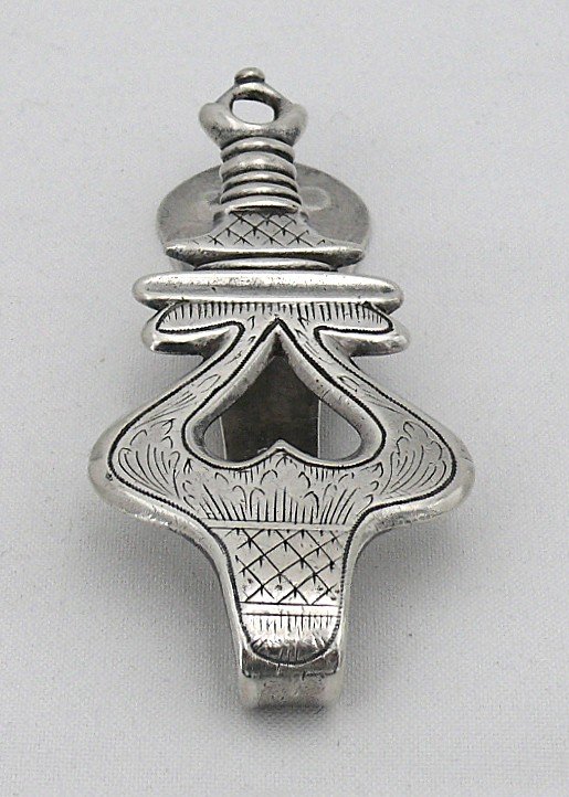 Clavet, Chatelaine, Solid Silver 18th Century, Vendée.-photo-1