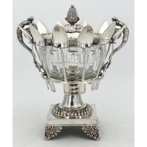 Jam Maker In Sterling Silver From The Restoration Period, Hallmark Au Vieillard, 1819-1838.