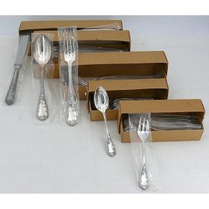 Argental/ercuis Choisy Model, 60 Piece Cutlery Set, Partly New In Sealed Blister Packs.