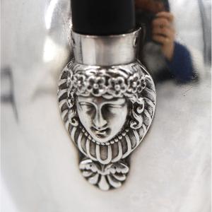 Belle Verseuse En Argent Massif Vieillard, Mascaron, Tête De Chameau Et Bélier.