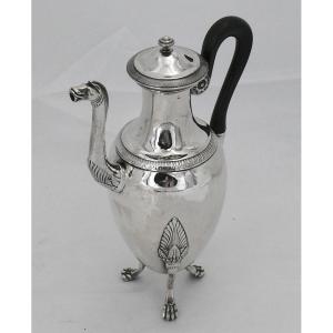 Small Empire Jug, Solid Silver Rooster.