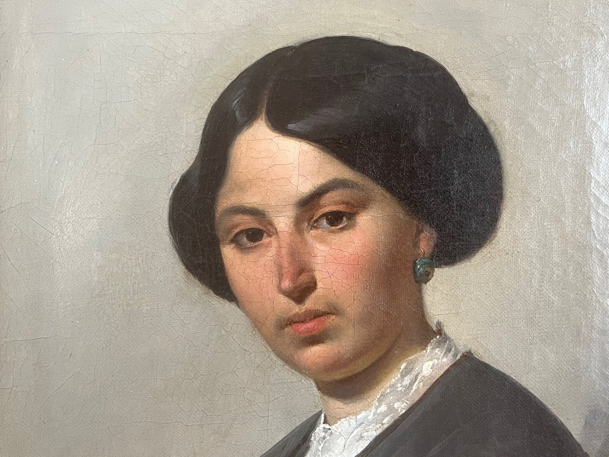 Portrait féminin, XIXème Siècle-photo-4