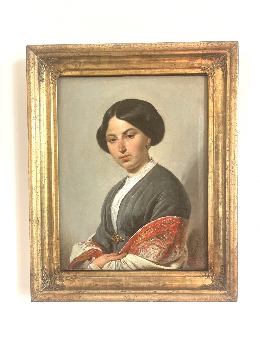 Portrait féminin, XIXème Siècle