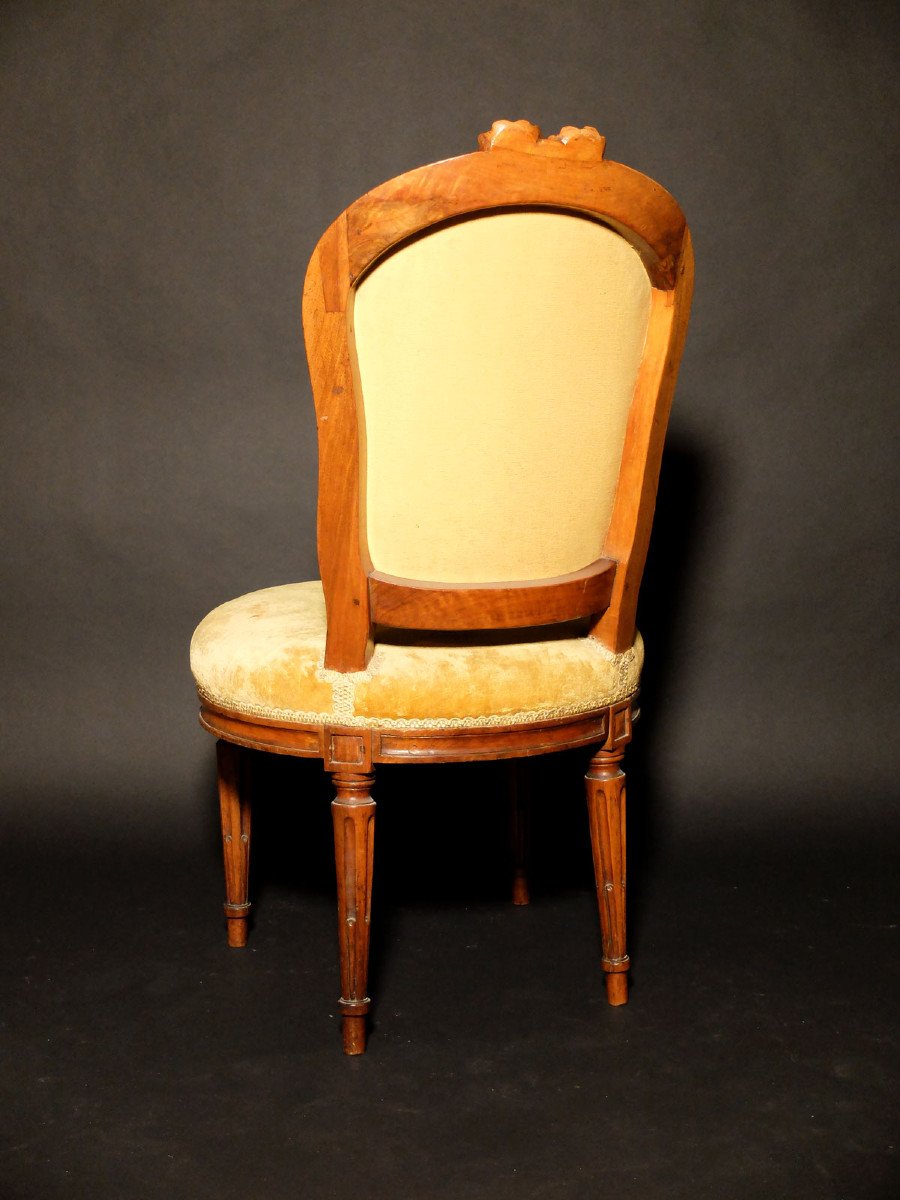 Pair Of Transition Period Cabriolet Chairs-photo-4