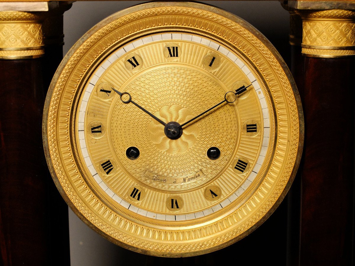 Empire Regulator Clock In Mahogany - Early 19th Century-photo-2