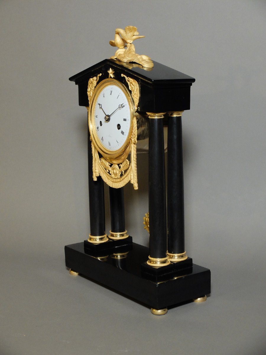 Portico Clock From The Louis XVI Period-photo-2