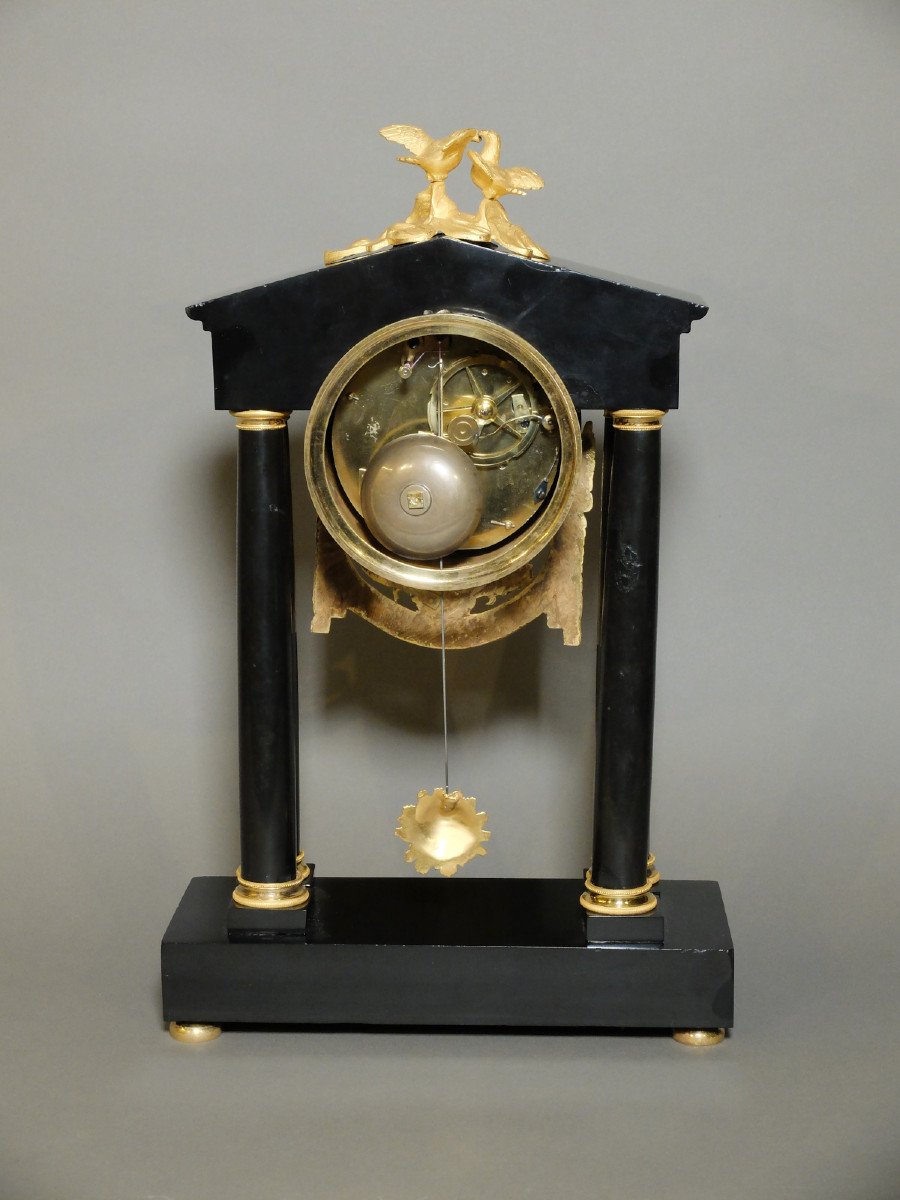 Portico Clock From The Louis XVI Period-photo-3