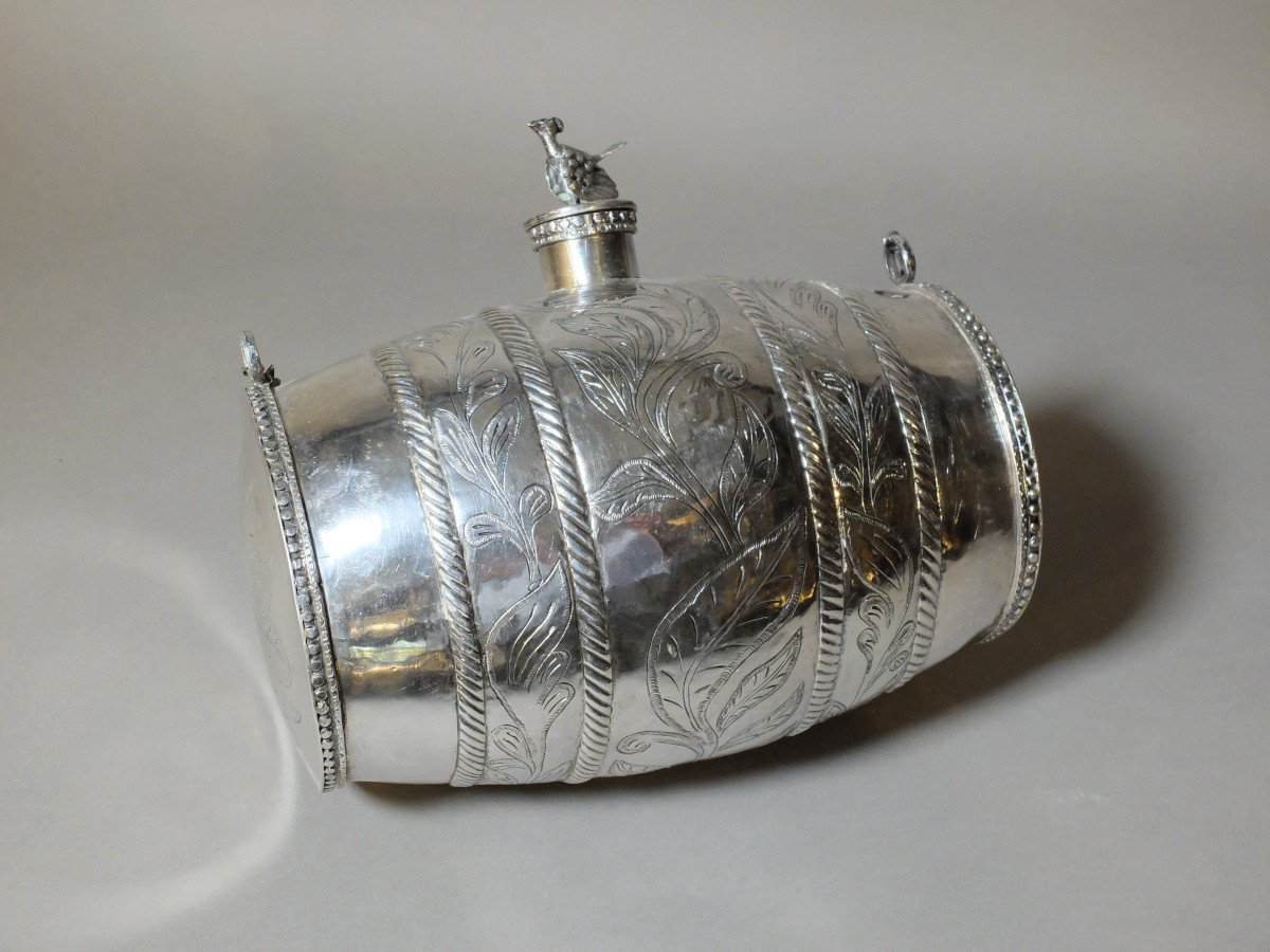 Solid Silver Barrel, South America? Nineteenth Century-photo-3