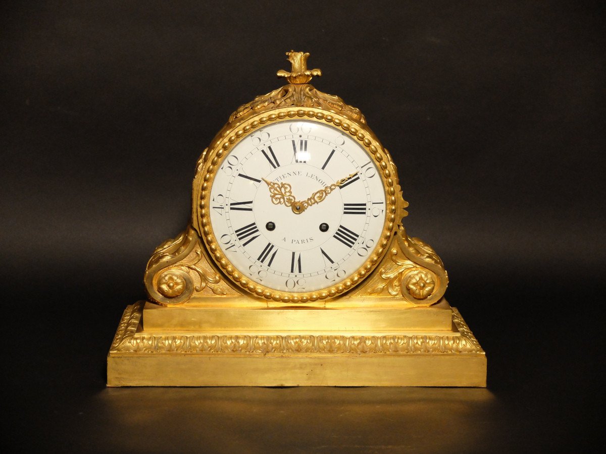 Cardboard Maker's Clock By Etienne Lenoir, Louis XVI Period