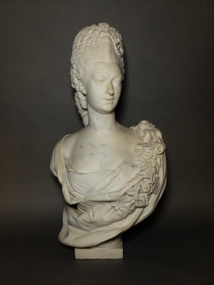 Marble Bust Of Princess De Lamballe-photo-2