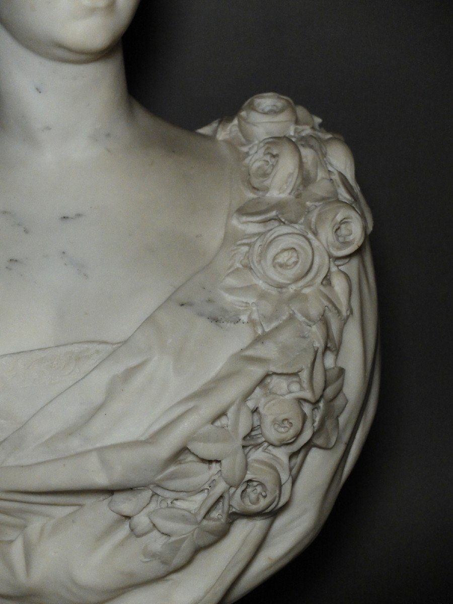 Marble Bust Of Princess De Lamballe-photo-2