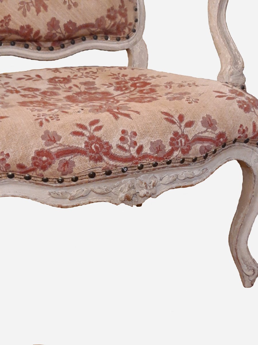 Suite Of 4 Queen Armchairs From The Louis XV Period-photo-4