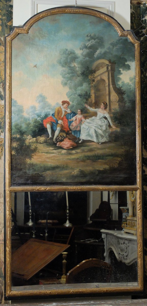 Louis XVI Period Painted Trumeau