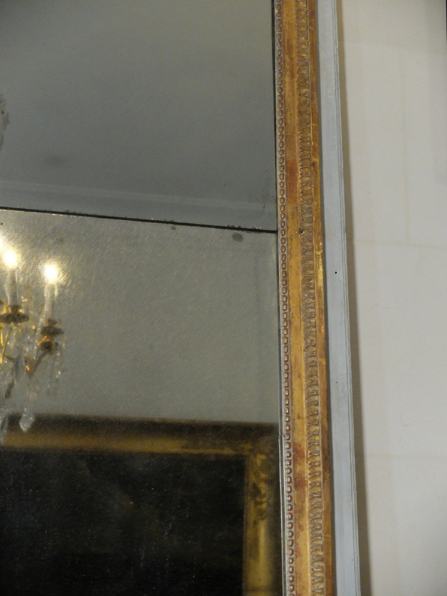 Louis XVI Period In-between Mirror In Gilded Wood-photo-4