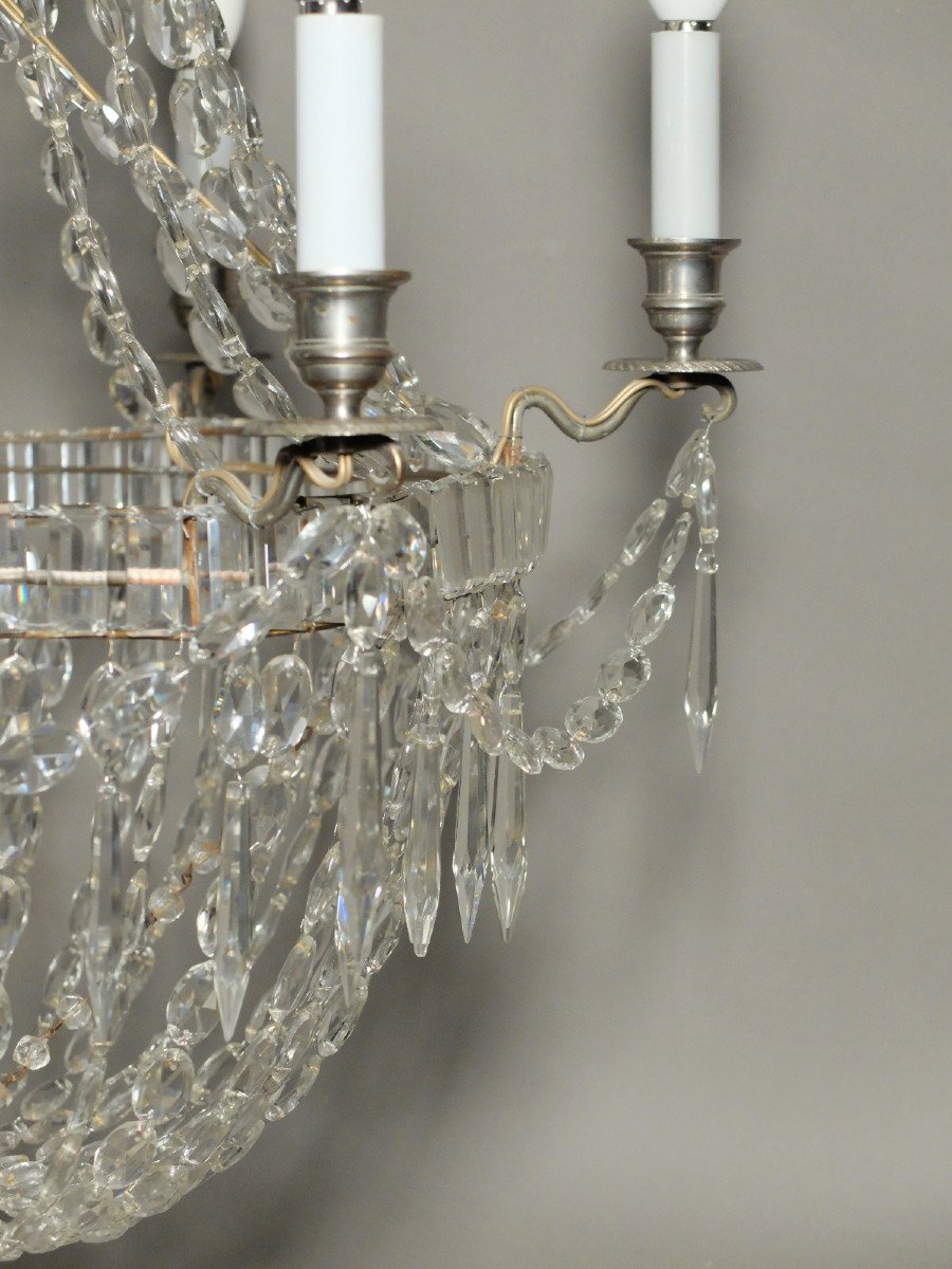 19th Century Basket-shaped Chandelier.-photo-4