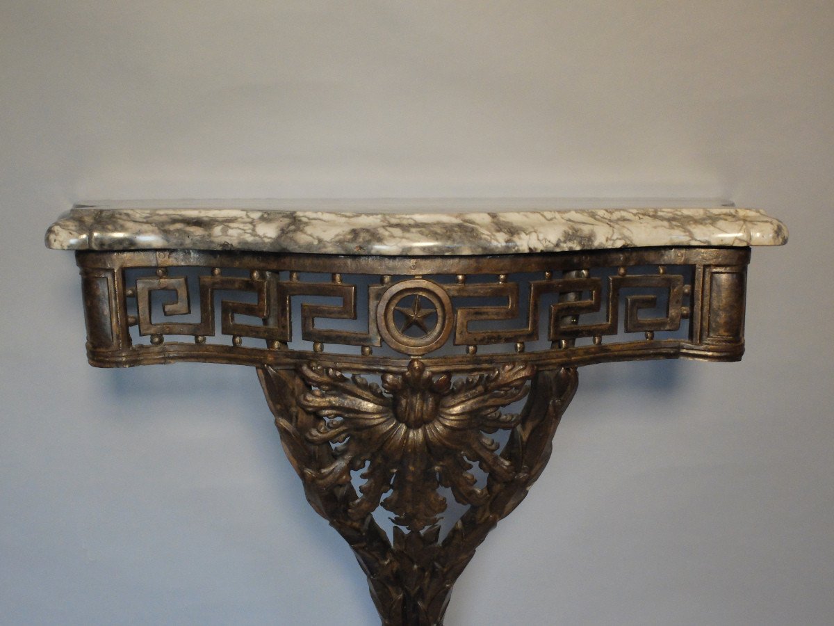 Console Transition en fer forgé, circa 1760/70-photo-2