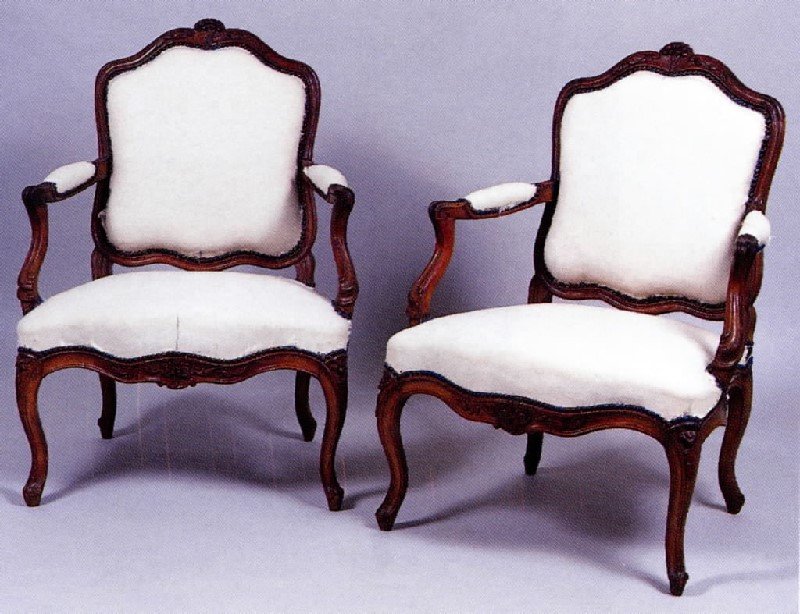 Set Of 4 Queen's Armchairs By Pierre Nogaret, Circa 1765-photo-5