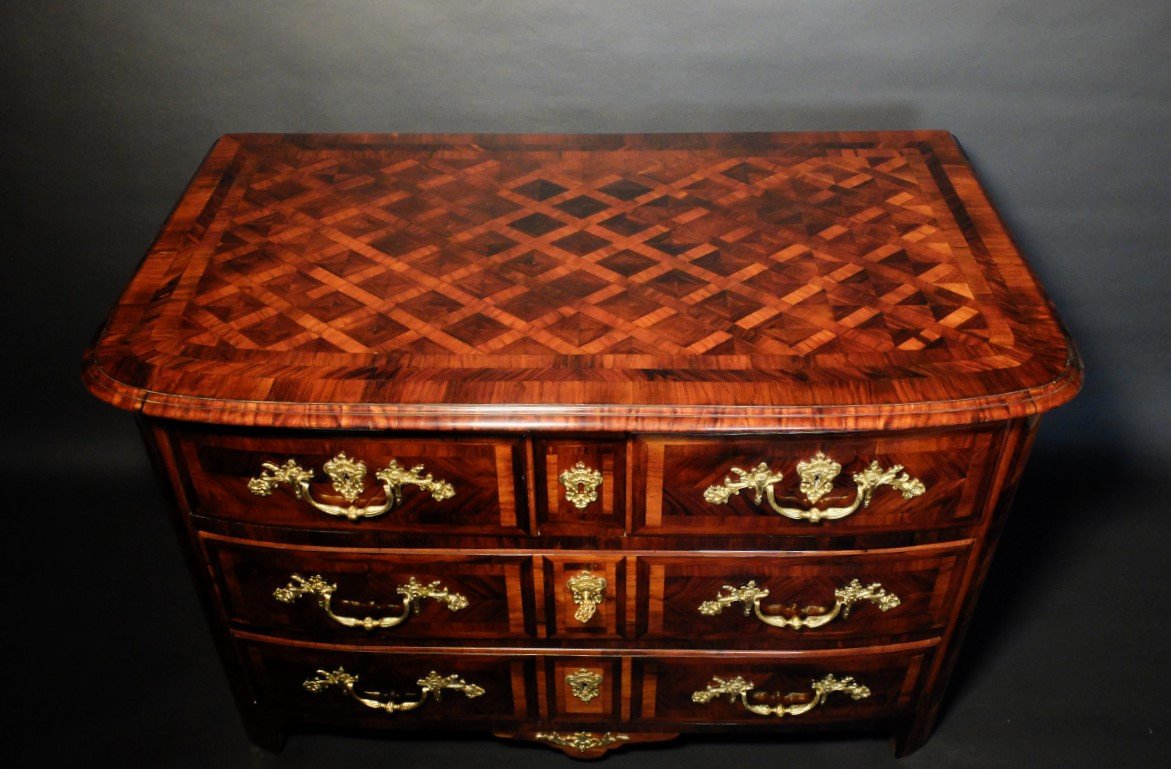 Regency Period Chest Of Drawers In Violet Wood-photo-1