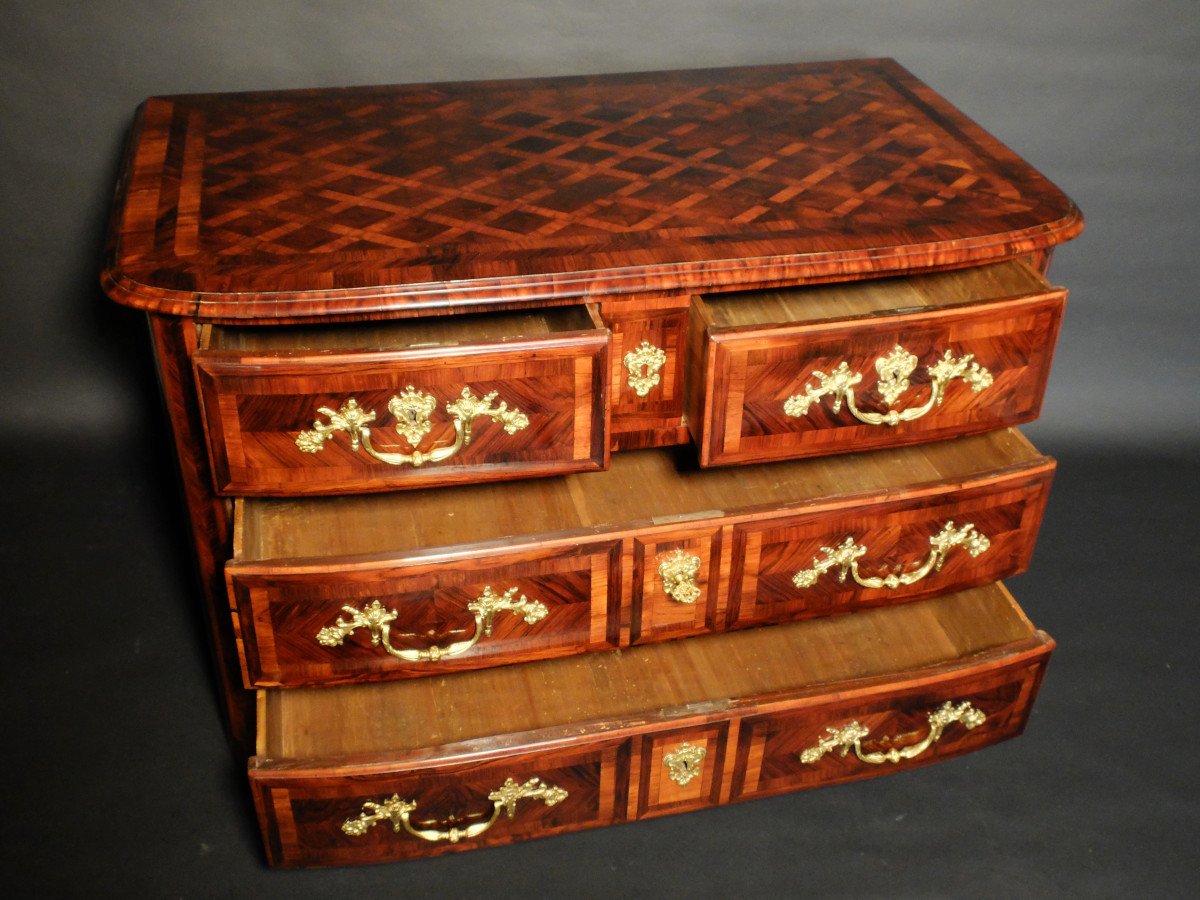 Regency Period Chest Of Drawers In Violet Wood-photo-3