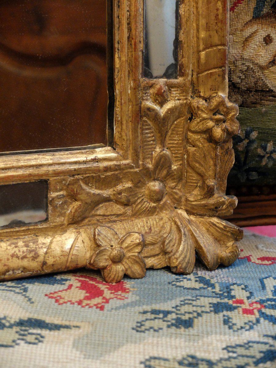 Small Louis XV Period Mirror With Parecloses-photo-4