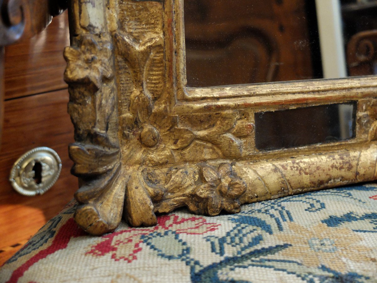 Small Louis XV Period Mirror With Parecloses-photo-1