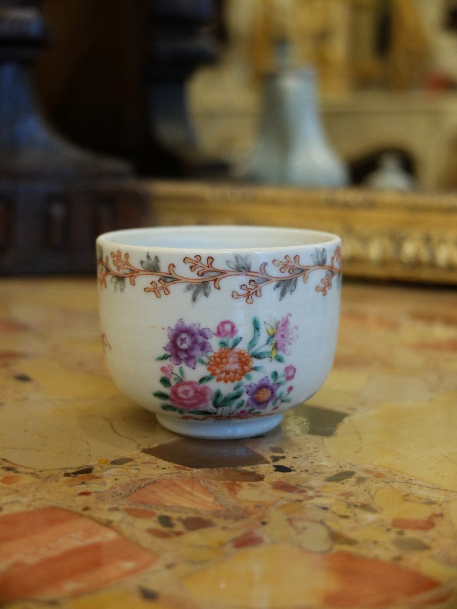 Jug And Its Cup, East India Company, 18th Century.-photo-3