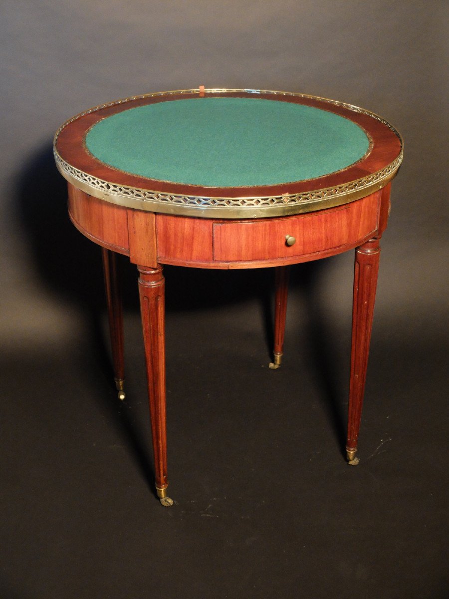 Bouillotte Table And Its Tray From The Louis XVI Period-photo-3