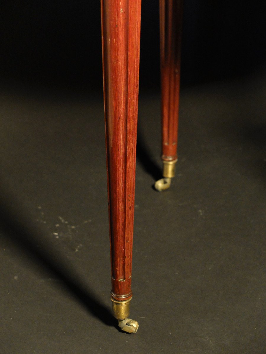 Bouillotte Table And Its Tray From The Louis XVI Period-photo-4