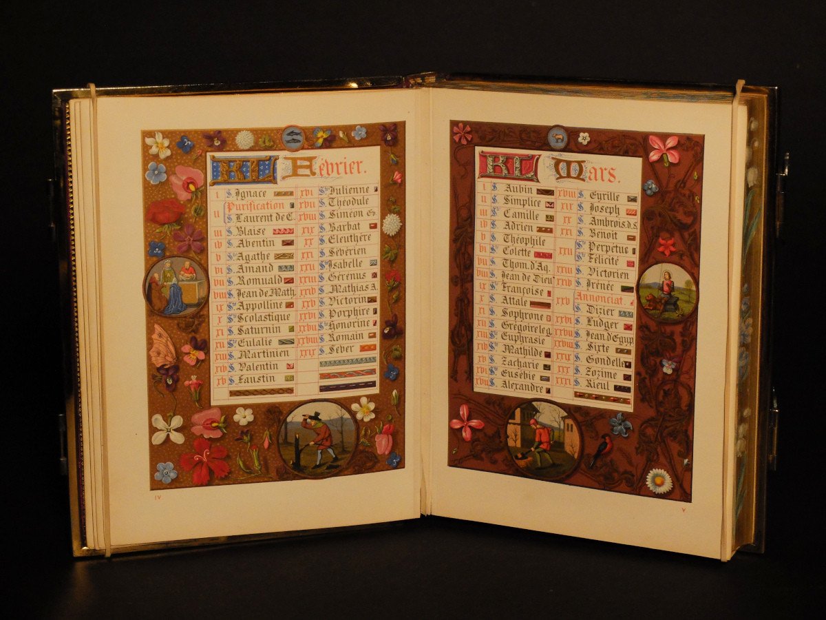 Book Of "hours Of The Middle Age", Gruel & Engelmann, Paris 1862-photo-6