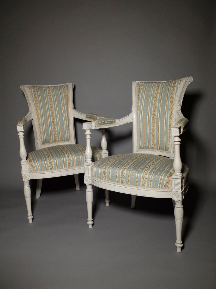 Pair Of Directoire Period Armchairs