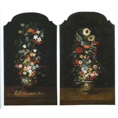 Pair Of Flowers Bouquets By Philippe De Marlier