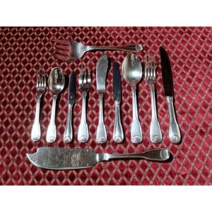 110 Pieces Cutlery Set, Shell Net Model From Ercuis
