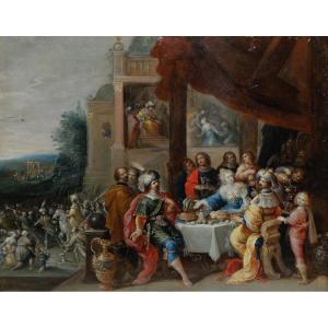 "esther's Banquet", Workshop Of Frans II Francken