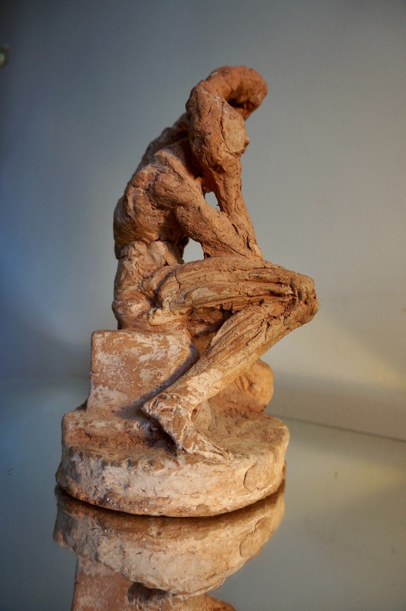 Original Terracotta Naked Man Dlg Flayed-photo-1