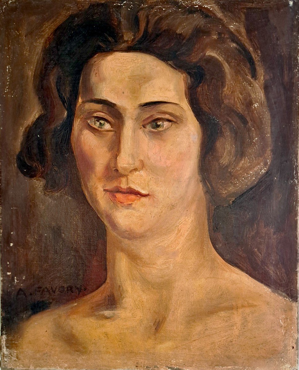 André Favory (1889-1937) Portrait Of A Woman Or Bust Model