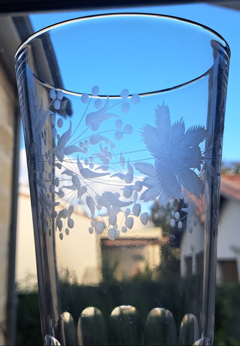 Grand verre de mariage  XIXe siècle-photo-4