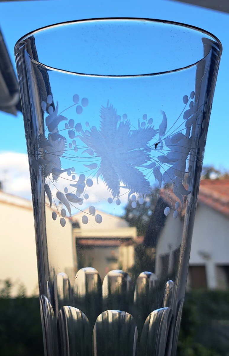 Grand verre de mariage  XIXe siècle-photo-1