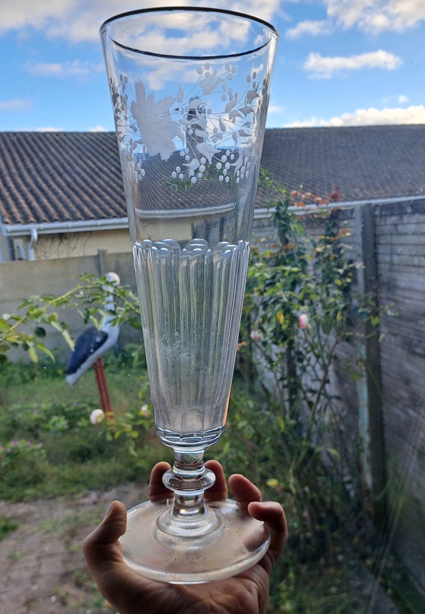 Grand verre de mariage  XIXe siècle