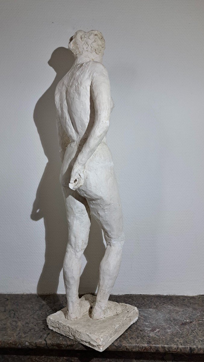 Bertin (19th-20th) Original Studio Plaster Cast Of A Naked Woman-photo-4