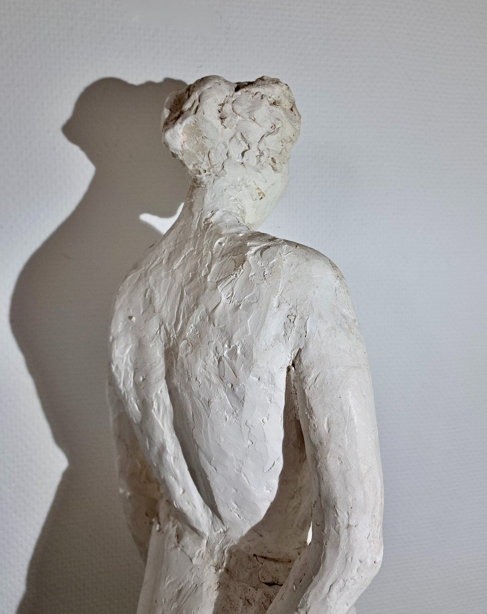 Bertin (19th-20th) Original Studio Plaster Cast Of A Naked Woman-photo-3