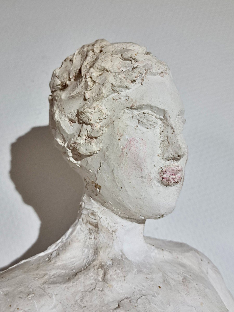 Bertin (19th-20th) Original Studio Plaster Cast Of A Naked Woman-photo-6