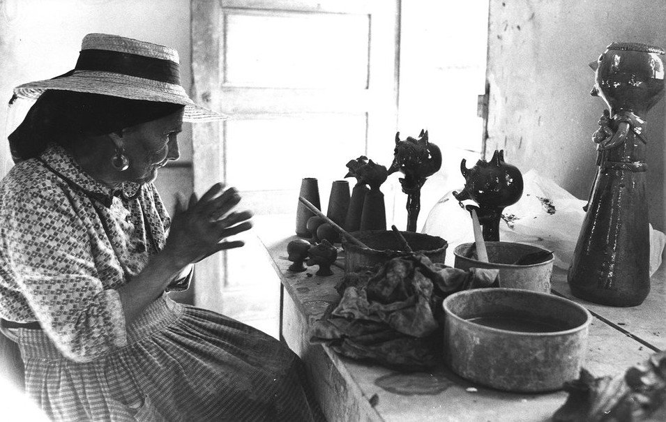 Rosa Ramalho (1888-1977) Christ In Terracotta Portuguese Popular School-photo-7