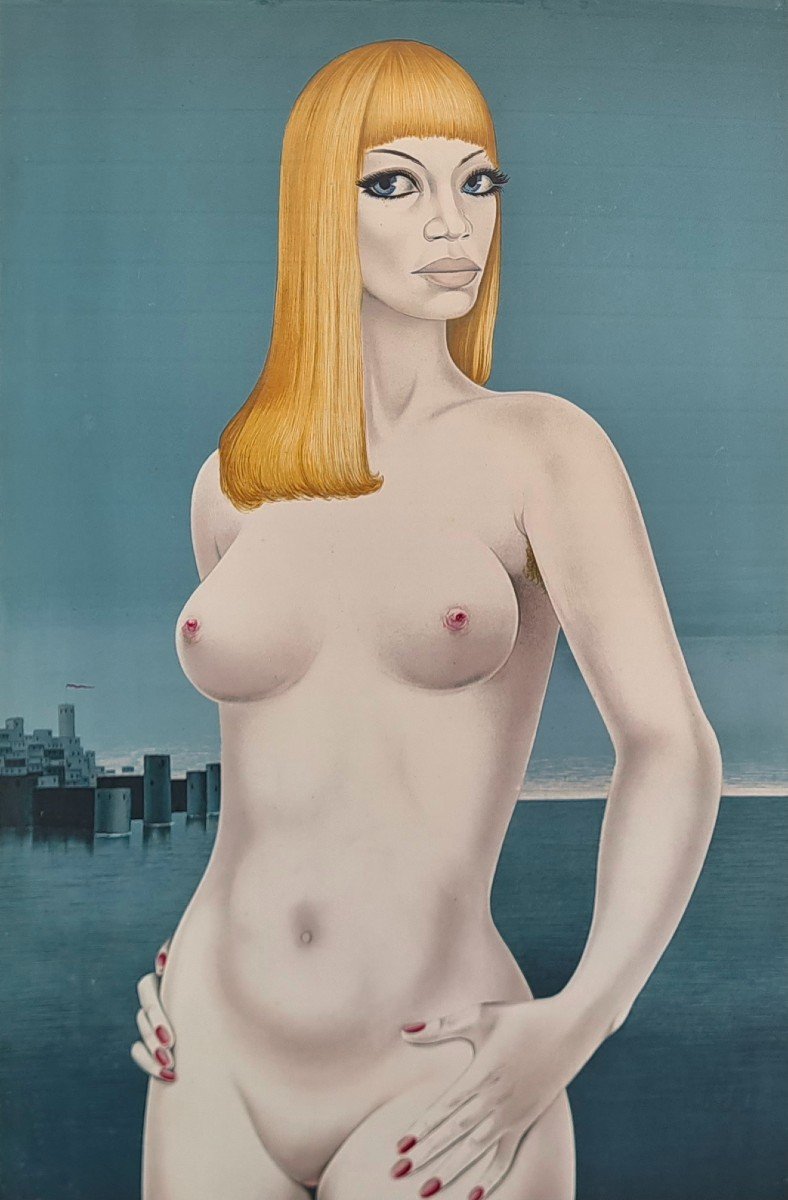 2) Felix Labisse (1906-1982) Or After Female Nude Hélène -photo-2