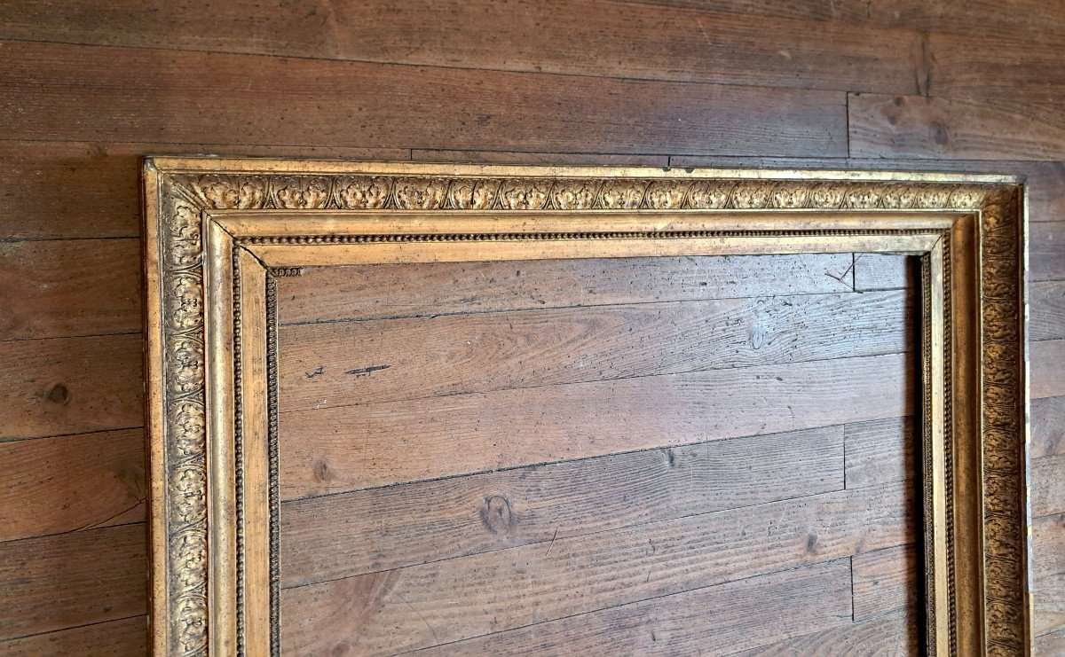 Restoration Period Gilded Wooden Portrait Frame-photo-2