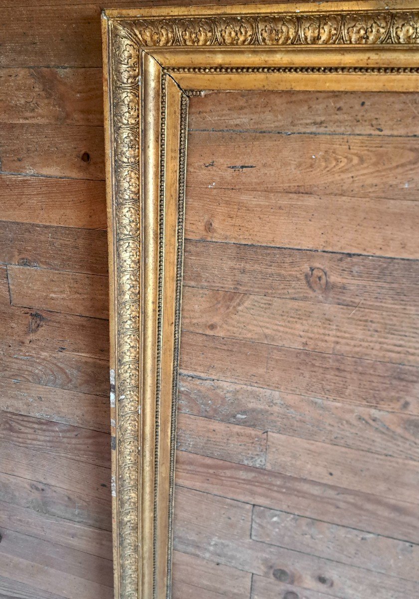 Restoration Period Gilded Wooden Portrait Frame-photo-4