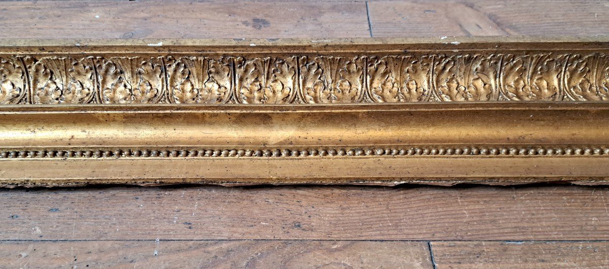 Restoration Period Gilded Wooden Portrait Frame-photo-3