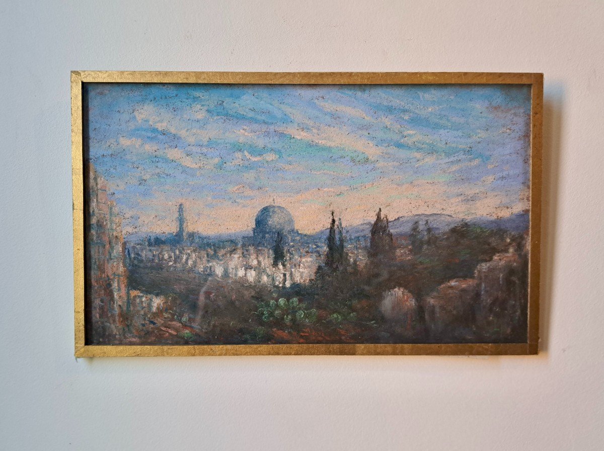 Orientalist School View Of The Dome Of The Rock In Jerusalem 