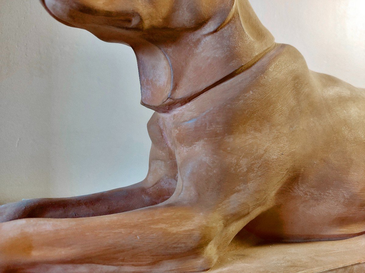 Max Le Verrier Terracotta Wolf -photo-4